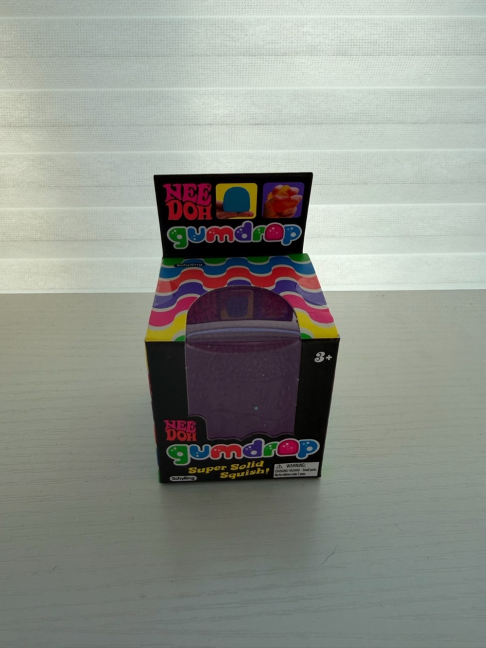 NeeDoh Gumdrop Super Solid Squish! Purple Toy